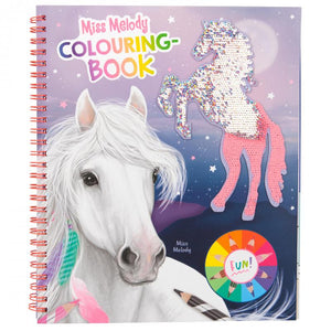 Miss Melody Colouring Book With Sequins