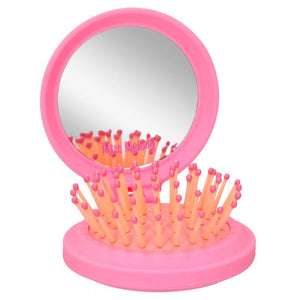 Miss Melody Folding Hairbrush With Mirror