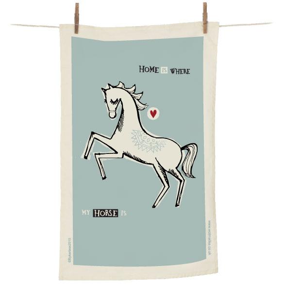 Home is Where My Horse Is Tea Towel