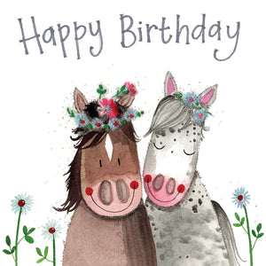 Birthday Horses Card