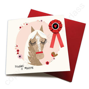 Thanks A Million Horse Card