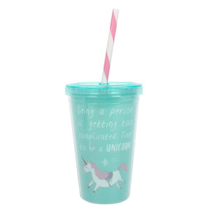 Time To Be A Unicorn Drinking Cup