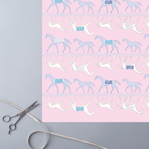 Moody Mares Wrapping Paper