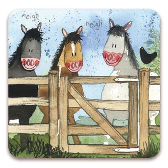 The Gate Horses Fridge Magnet